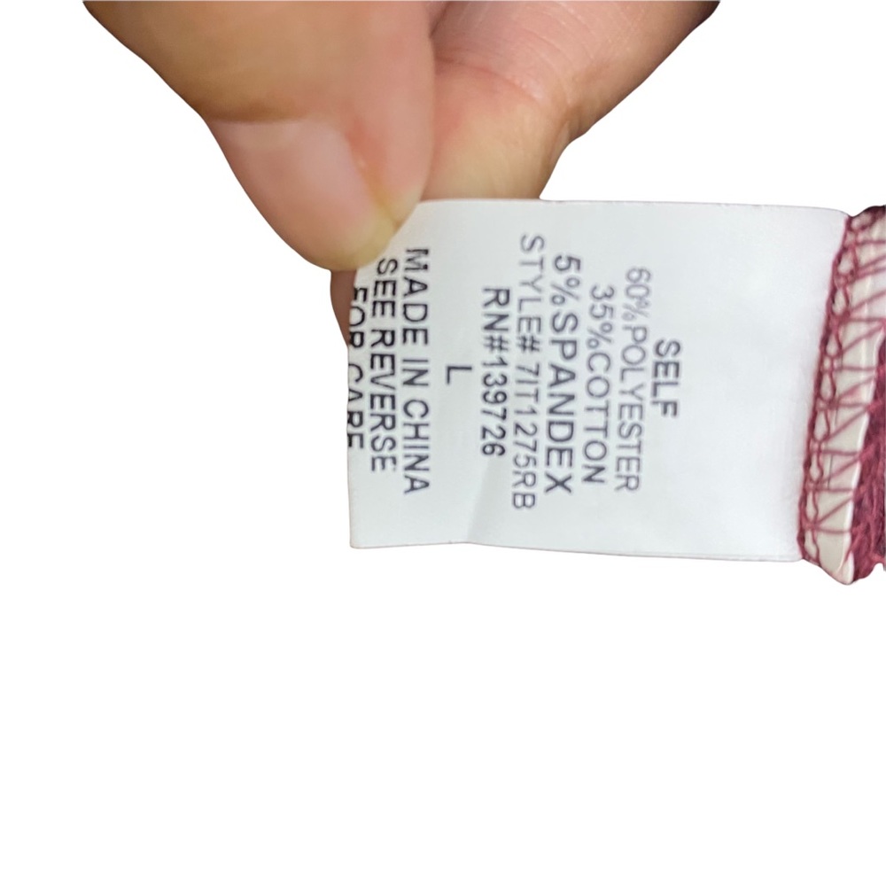 Honey Belle Top Crew Neck Choker Neck Cut Out Neck Relax Fit Junior ShortS  L - Picture 5 of 8